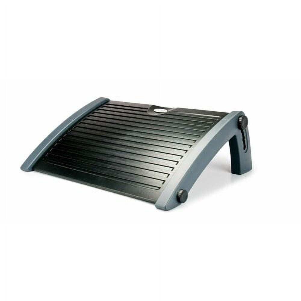 Aidata Adjustable Black and Gray Ergonomic Footrest