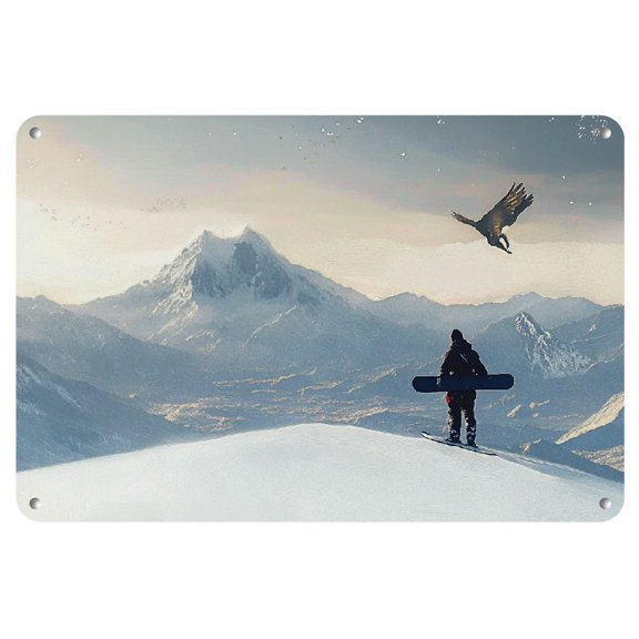 Sleek, Frameless Iron Comic Art Painting, 8x12 inches - Perfect for Home Decor & Gifts, Perfect for Room Decor