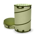 thumbnail image 1 of Sleek Garden Smart Collapsible 30-Gallon Pop-up Reusable Canvas Garden Waste Bag Bucket, 1 of 7