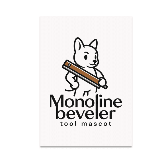 Sleek Leather Mascot Art - Leathercraft Enthusiast - 13x19 Poster Print