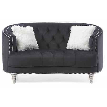 Sleek Loveseat - Black