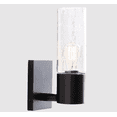 Sleek Modern Transparent Glass Tube Cylinder Sconces,Bedside Wall Lamps