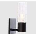 Sleek Modern Transparent Glass Tube Cylinder Sconces,Bedside Wall Lamps