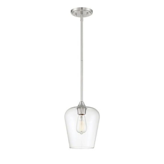 Sleek Octave Mini-Pendant in Satin Nickel