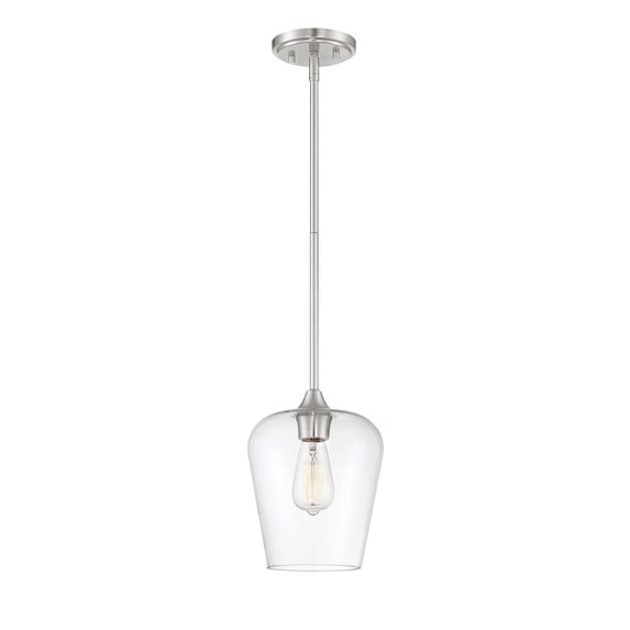 Sleek Octave Mini-Pendant in Satin Nickel