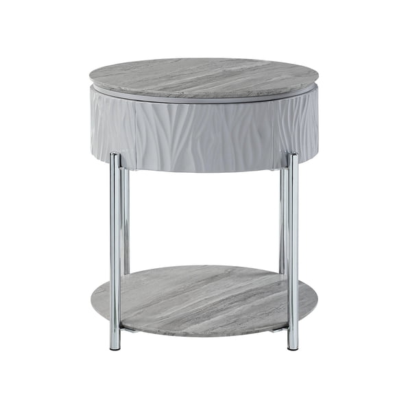 Sleek Oval Side Table / For Hotel Room / Sturdy Build for Long - term Use