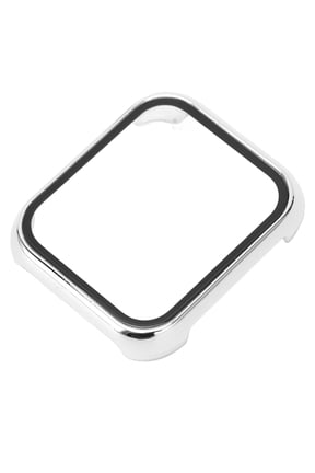 Sleek Protective Watch Case Full Cover with 9H Tempered Glass Screen Protector for Smartwatch 2 3, Anti-Scratch PC Frame Bumper Guard Shield Shell, Silver (1.81 inches / 46 mm)