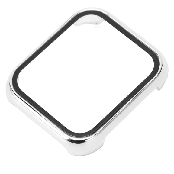 Sleek Protective Watch Case Full Cover with 9H Tempered Glass Screen Protector for Smartwatch 2 3, Anti-Scratch PC Frame Bumper Guard Shield Shell, Silver (1.81 inches / 46 mm)