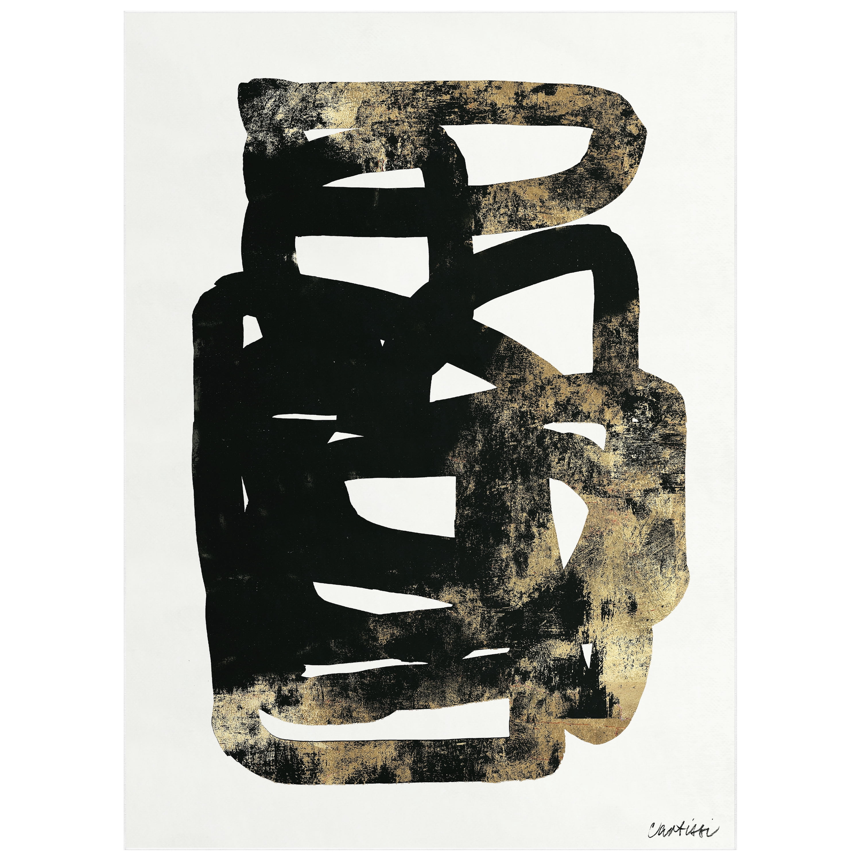 Sleek Shapes I Washable Abstract Art Area Rug size 8'x10', Power-loomed, Heavenly Softness with Non-Slipping Backing