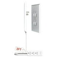 thumbnail image 1 of Sleek Socket Inverted Wall Outlet Concealer with 3ft. Extension Cord with Multiple Outlets, 1 of 6