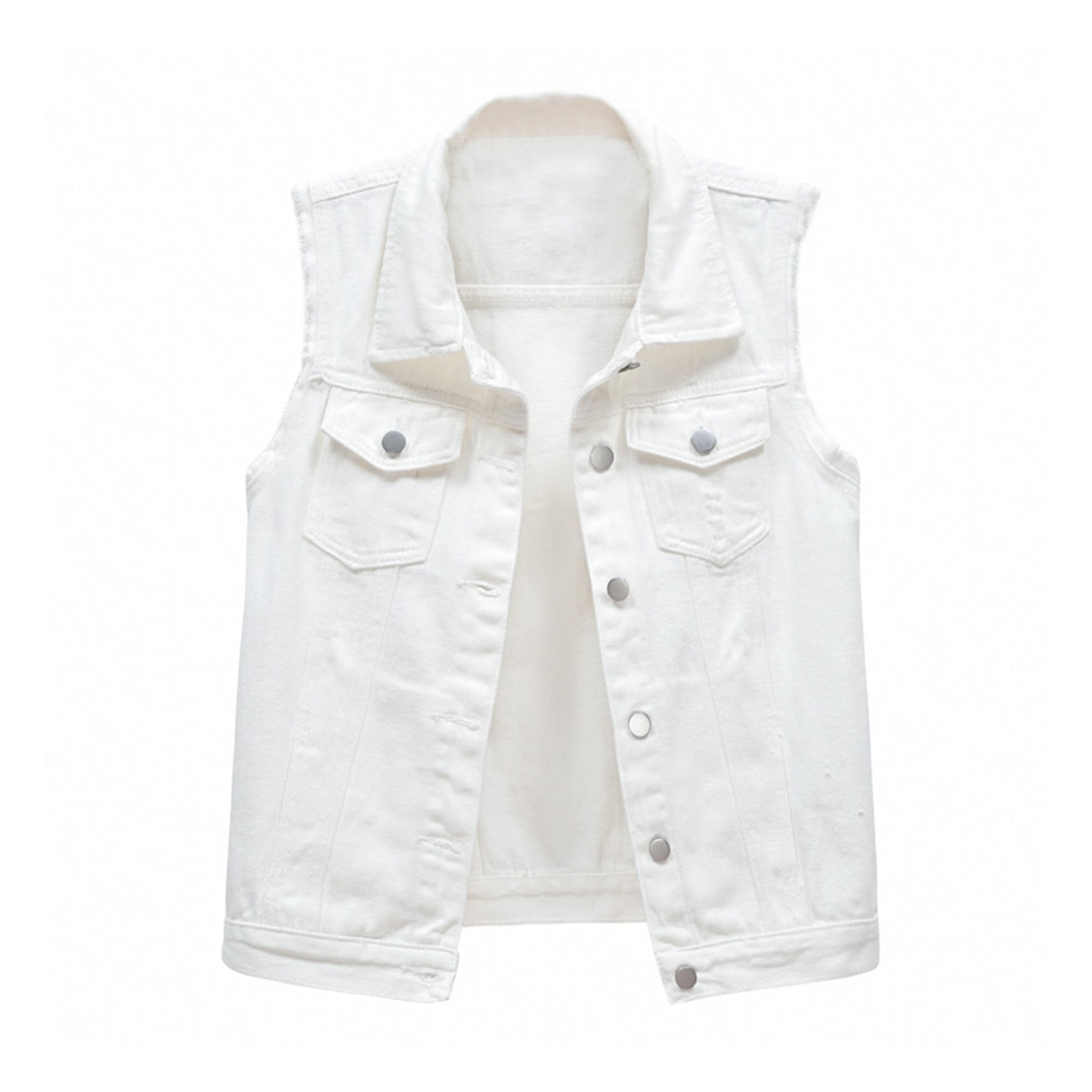 Casual Solid Color Cotton Vest
