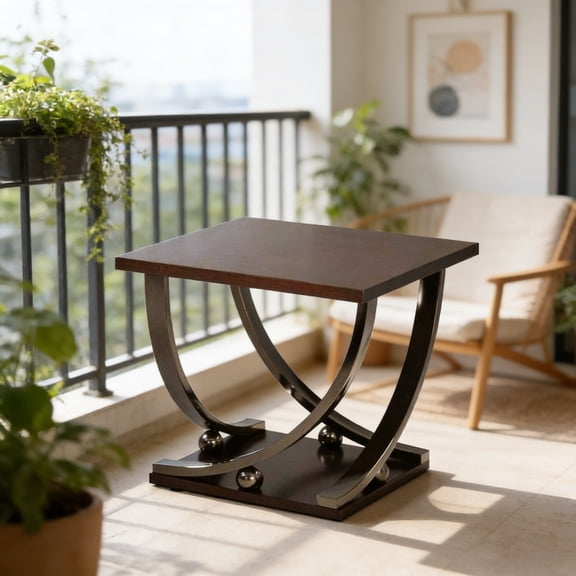 Sleek Square End Table Minimalist End Table Living Room Accent, Ideal Couch End Tables for Modern Homes
