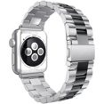 thumbnail image 1 of Sleek Stainless Steel Band Compatible with Apple Watch 42mm(Series 11/10)/41mm/40mm/38mm,  Metal Strap with Fold-Over Clasp, Business Casual Design for Men & Women, 1 of 6