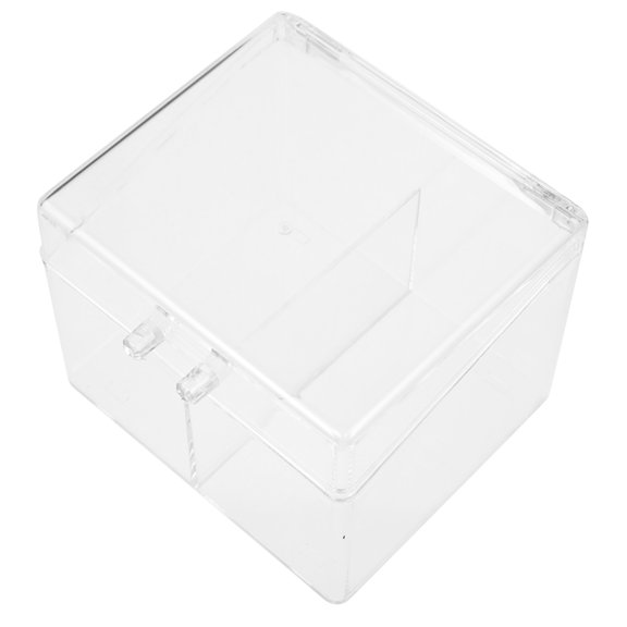 Sleek Transparent Acrylic Card Holder for Office Desk Business Card Base Organizer