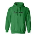 thumbnail image 1 of Sleek "US Army Star" Black InkAdult Hooded Sweatshirt, 1 of 3