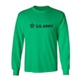 thumbnail image 1 of Sleek "US Army Star" Black InkAdult Long Sleeve T-shirt, 1 of 3