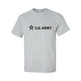 thumbnail image 1 of Sleek "US Army Star" Black InkAdult Short Sleeve T-shirt, 1 of 4