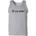 thumbnail image 1 of Sleek "US Army Star" Black InkAdult Tank Top, 1 of 3