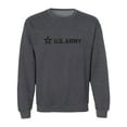 thumbnail image 1 of Sleek "US Army Star" Black InkCrewneck Sweatshirt, 1 of 3