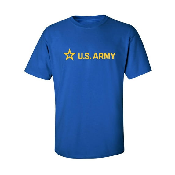 Sleek "US Army Star" Gold InkAdult Short Sleeve T-shirt