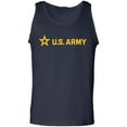 thumbnail image 1 of Sleek "US Army Star" Gold InkAdult Tank Top, 1 of 3