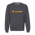 thumbnail image 1 of Sleek "US Army Star" Gold InkCrewneck Sweatshirt, 1 of 3