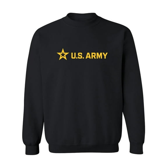 Sleek "US Army Star" Gold InkCrewneck Sweatshirt