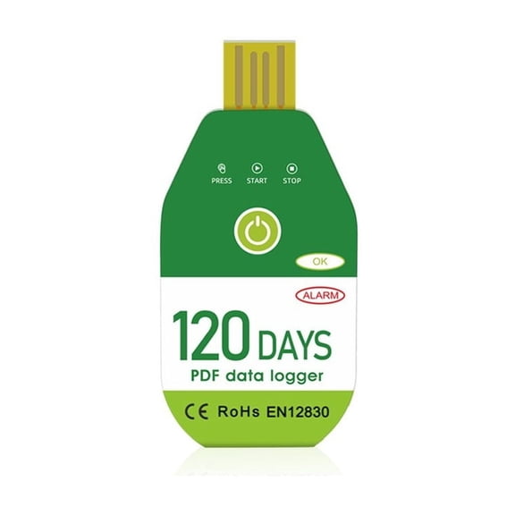 Sleek USB Temperature Data Logger with Extensive Features for Reliable For Cold Chain Transportation Monitoring (120 days)