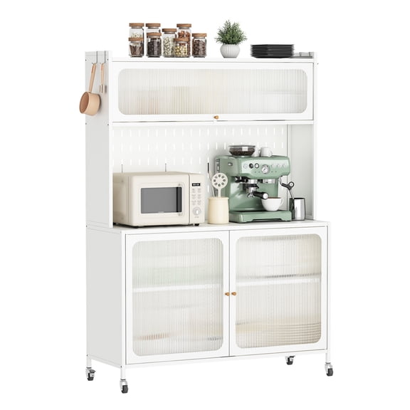 Sleek White Finish - Modern Kitchen Cabinet for a Polished Look