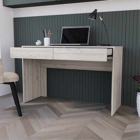 Sleek and Modern Styling with Hidden Storage - Spacious Computer Desk for a Clean and Organized Workspace