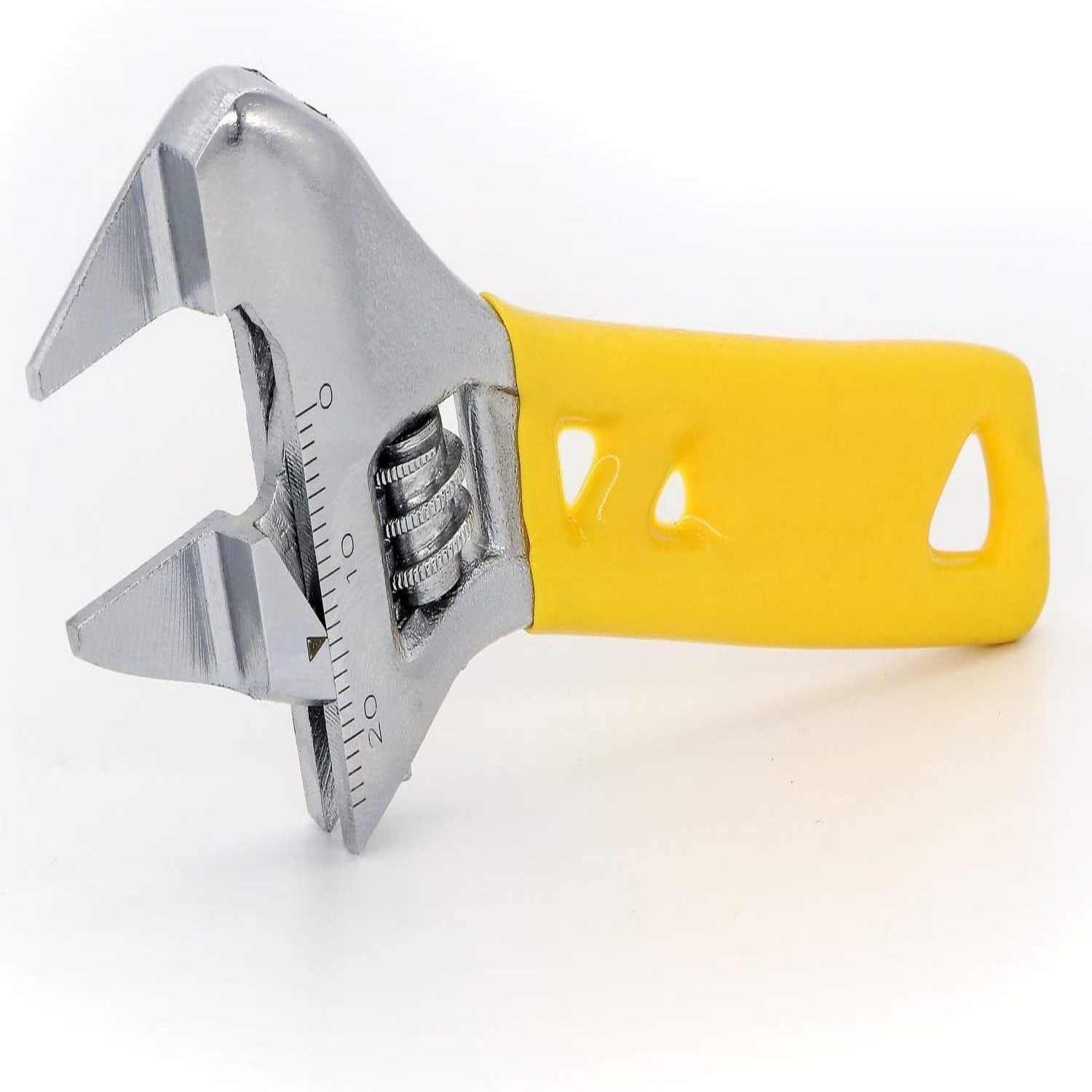 Sleek and Versatile Extra Slim Adjustable Jaw Wrench in 8Inch Black