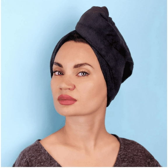 Sleek'e Microfiber Hair Wrap (Black)