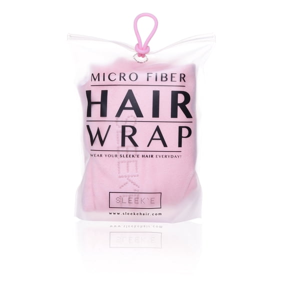 Sleek'e Microfiber Hair Wrap  Ultra Absorbent and Soft Anti-Frizz Quick Dry Hair Turban Twist Towel for Drying Thick, Curly, and Long Hair Millenial Pink