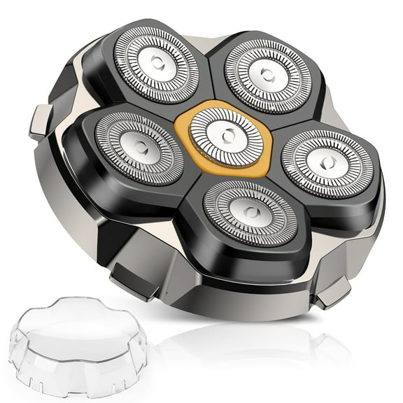 Prozing 6D Replacement Shaver Head for FK-8750, IPX7 Waterproof Electric Razor Head, Men’s Head Shaver