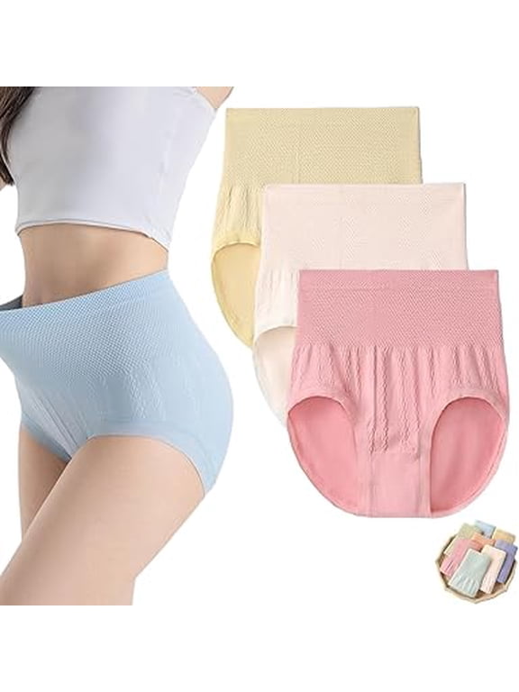 Sleekhip - Leakproof High-Waist Tummy-Control Butt-Lifting Panties,Ladymates Sleekhip Panties for Women Comfort Underwear(3pc-b,Large)