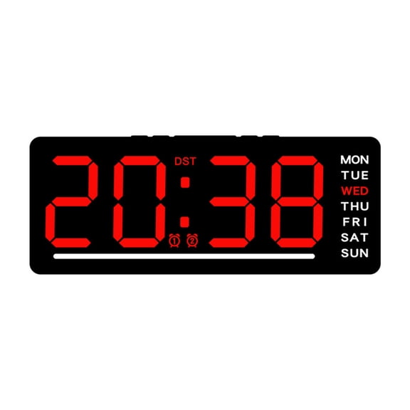 Sleekly Digital Clock With Large Screen And Easy To Read Time And Date Display Alarm Clock For Any Room Timekeeping