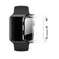 thumbnail image 1 of Sleektime Case for Apple Watch Series 3/2/1 38mm, Tempered Glass Screen Protector, High Definition Scratch Resistant Soft Cover for Apple Watch Accessories, Clear, 1 of 6