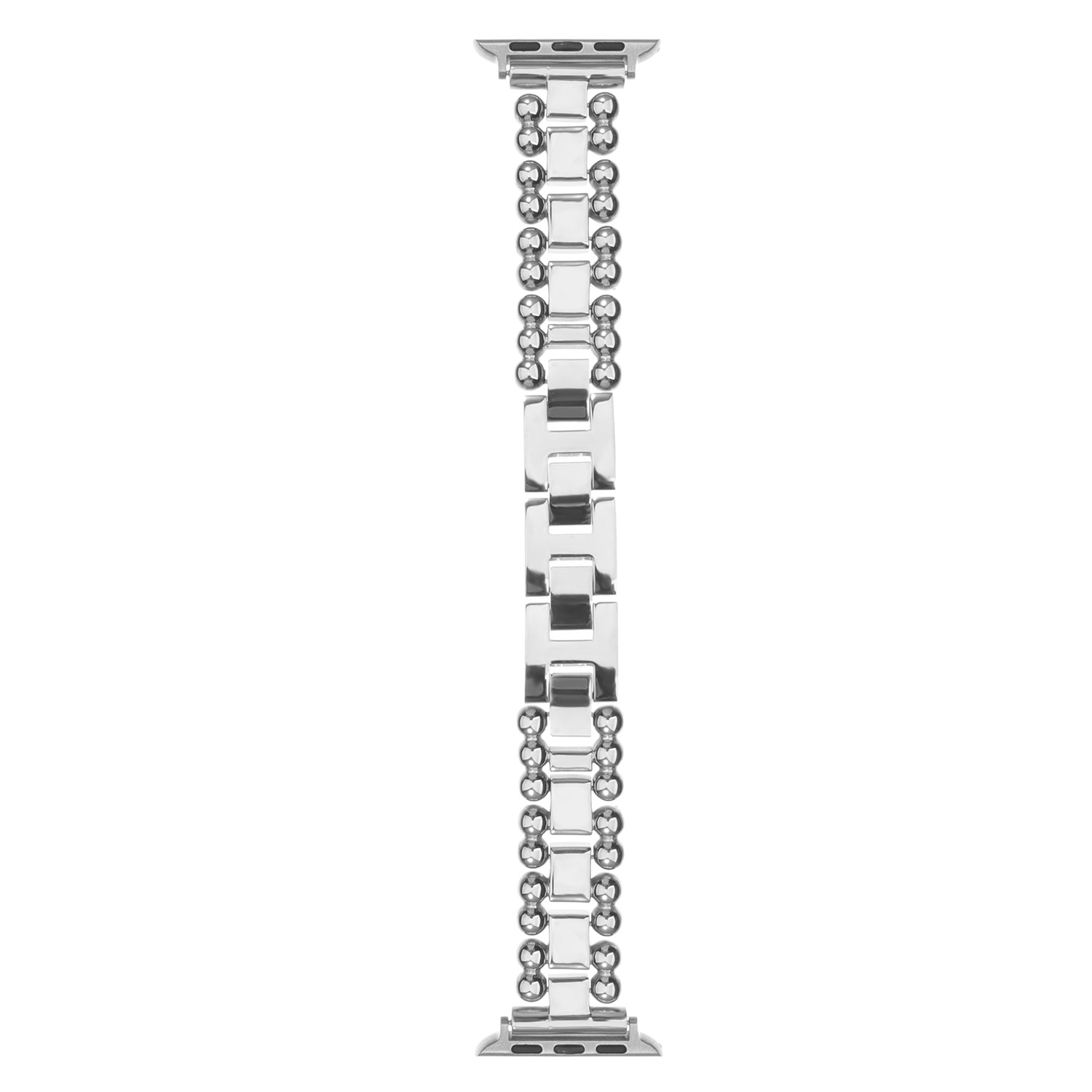 Sleektime Metal Band for 42/44/45/46/49mm Smartwatch, Adjustable Waterproof Strap, Breathable Design, Premium Steel Wristband for Men and Women – Stylish Durable Watch Accessory,Silver