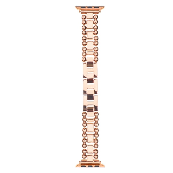 Sleektime Metal Band for 42/44/45/46/49mm Smartwatch, Adjustable Waterproof Strap, Breathable Design, Premium Steel Wristband for Men and Women – Stylish Durable Watch Accessory,Rosegold