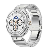 Sleektime Stainless Steel Band for Samsung Galaxy Watch 8 40mm 44mm, Adjustable Waterproof Metal Watch Strap with Tool, Business and Fashion Wristwatch Replacement,Silver