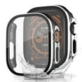 thumbnail image 1 of Sleektime Waterproof Hard PC Bumper Case with Tempered Glass for iWatch Ultra 2/1 49mm, Shockproof Full Body Protective Cover with Screen Protector for iWatch Ultra Series 2/1 49mm,B, 1 of 11