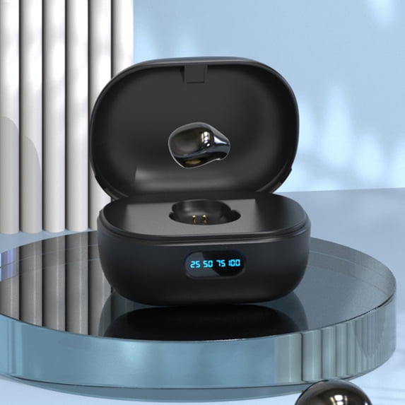 Sleep A20 by Ruroz Sleep Earbuds, Noise Blocking Sleep Headphones, Small Earplugs for Side Sleepers, 80H Playtime, Stream Content via Bluetooth 5.3, Sleep Monitor, Personal Alarm,Black
