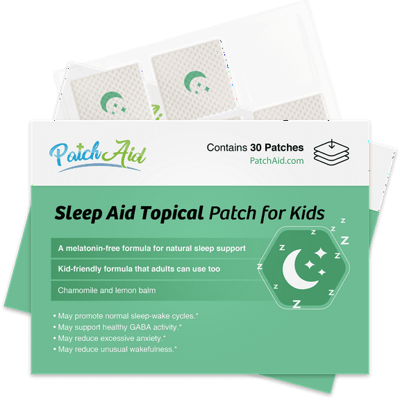 Sleep Aid Topical Patch for Kids by PatchAid - Melatonin-Free! Size: 12-Month Supply