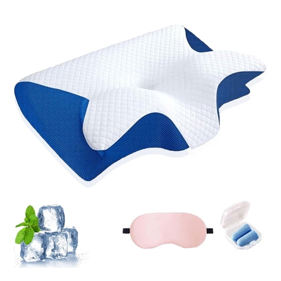 Sleep Apnea Pillow, 2026 Upgrade Cervical Neck Pillow, Ergonomic Memory Foam Breathable Contour Pillow, Side Sleeper Pillow