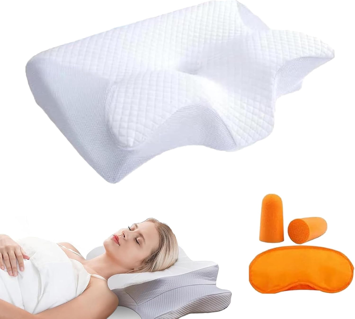 Sleep Apnea Pillow, 2026 Upgraded Cervical Pillow for Sleep Apnea, for Side Sleepers, Back Sleepers, Stomach Sleepers