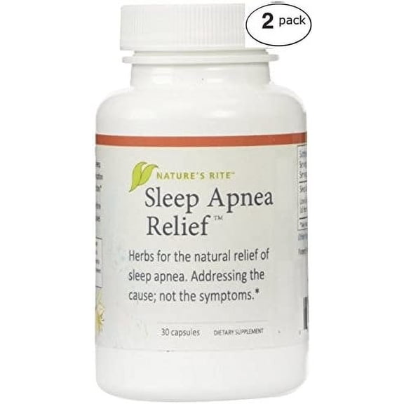 Sleep Apnea Relief Natures Rite 30 Caps (2 Pack)