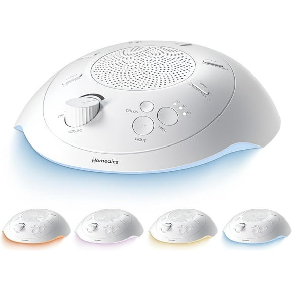 Sleep Better Portable Sound Machine, Night Light,12 Soothing Sounds Including White Noise, Rain, and Thunderstorm, Ultra-Portable Design, Auto-Off Timer, Ideal for Travel & Baby Sleep