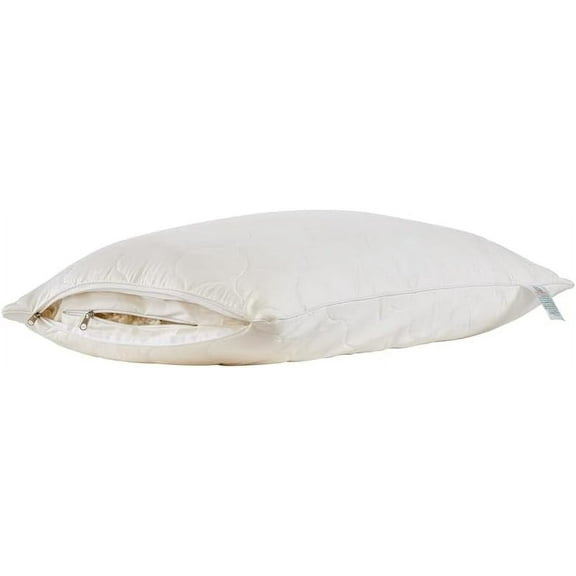 Sleep & Beyond MyWoolly Pillow – Adjustable 100% Natural Wool-Filled Bed Pillow with Washable Cotton Sateen Cover, Breathable & Temperature-Regulating for Superior Neck Support - Queen 20x30 Inches