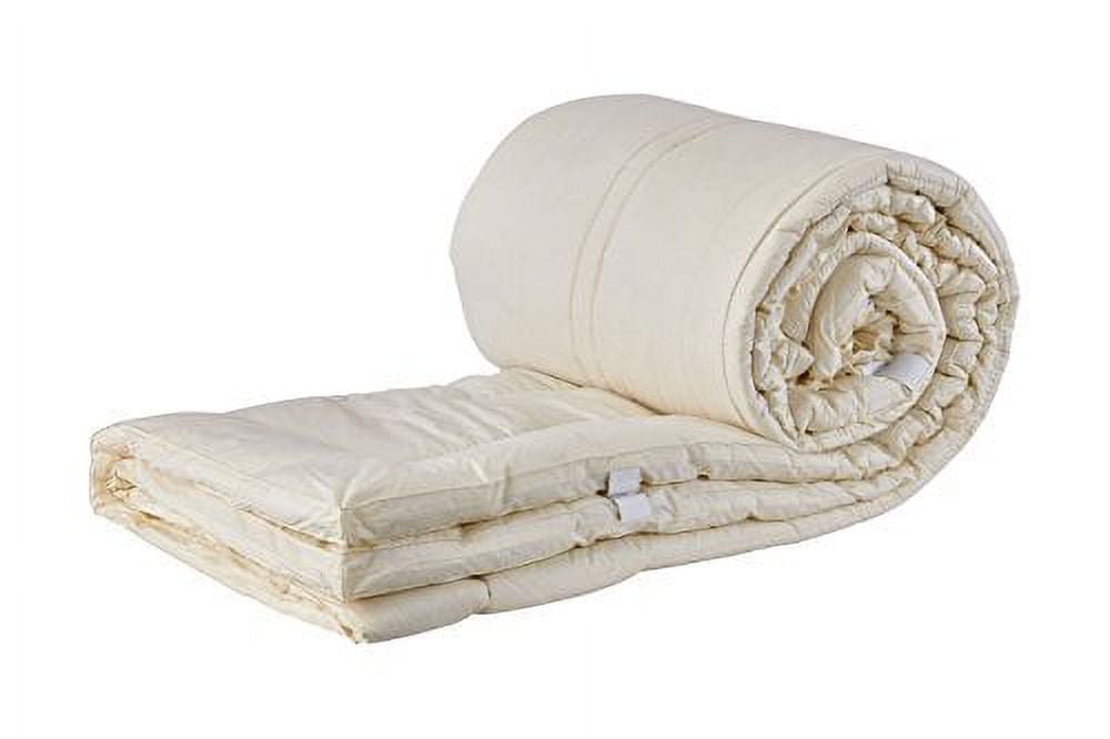 Crib Size Off-White Wool Mattress Pad