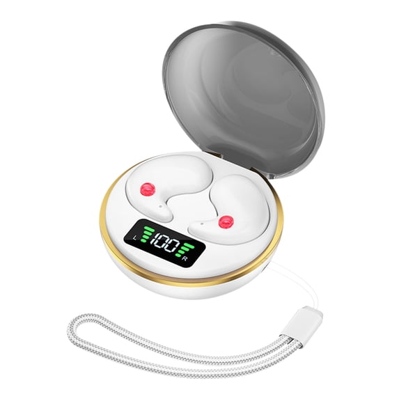 Sleep Bluetooth Earbuds,Mini Invisible Wireless Headphones,Digital Casual Stereo Earphones,Ultra-Lightweight,Bluetooth 5.3,HiFi Audio,Long Time Wear,Portable,Comfort Fit,Noise Blocking Headphones